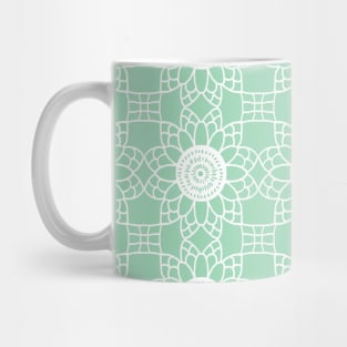 Doily - mint green Mug